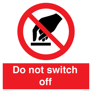 Do not switch off 